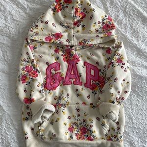 Girls gap floral hoodie
